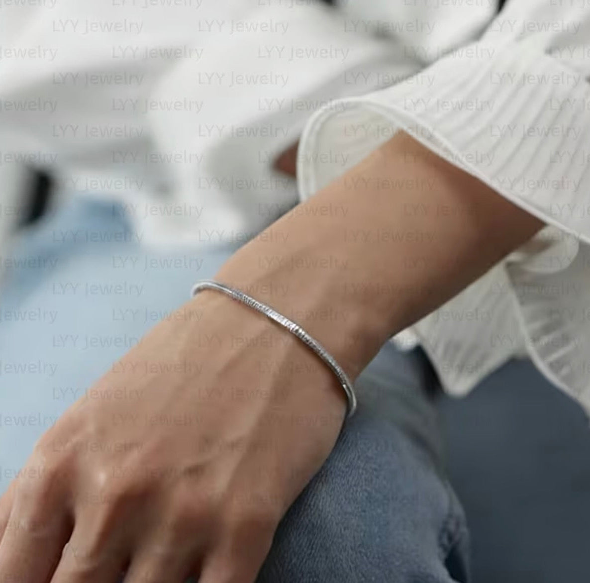 925 Silver Snake Bracelet