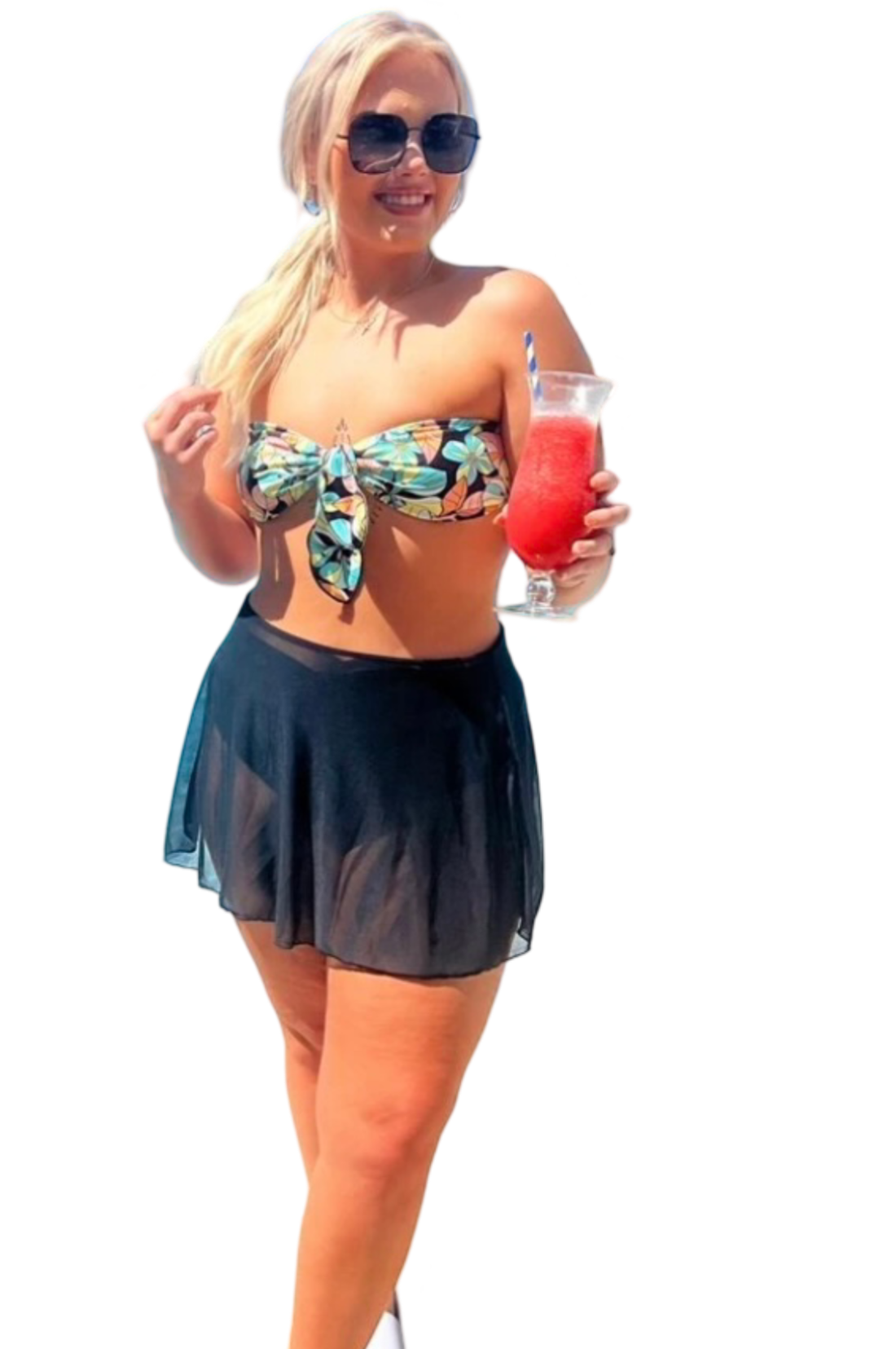 Swim Summer Beach Sheer Mesh Cover Up