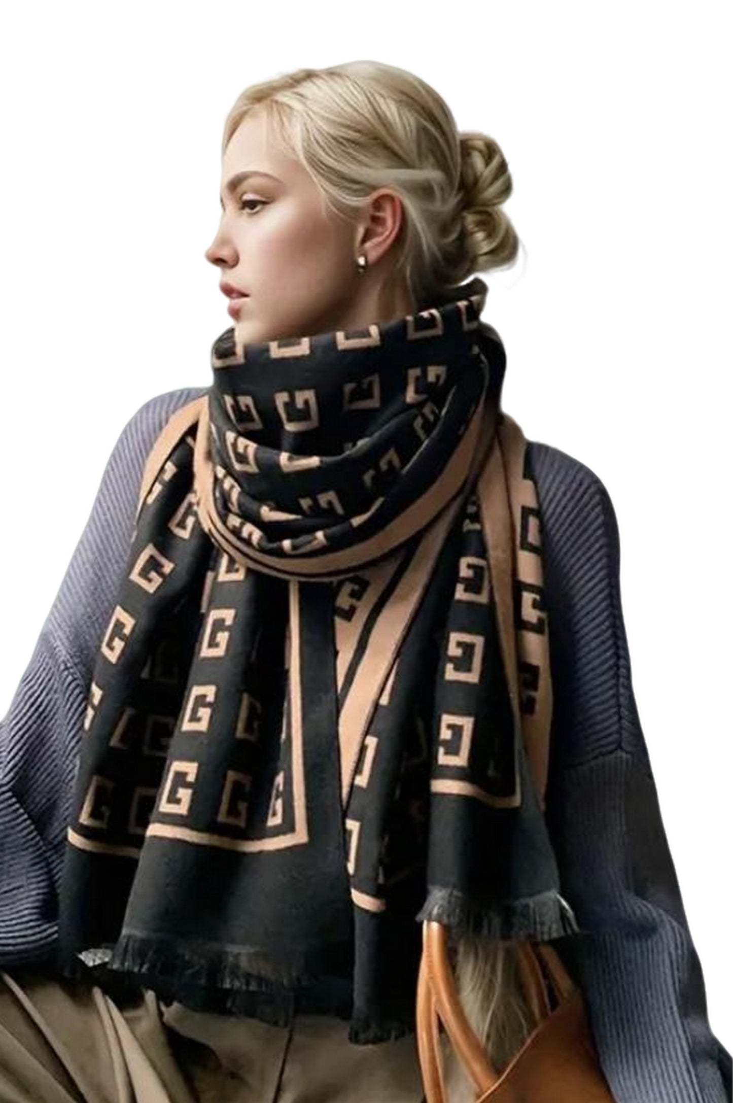 Ultra-Long Luxurious Faux Cashmere Scarf