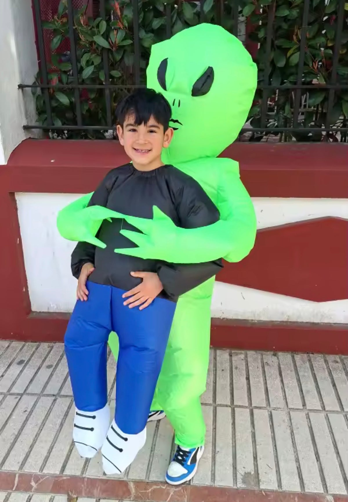 Halloween Scary Green Alien Monster Inflatable Cosplay Costume