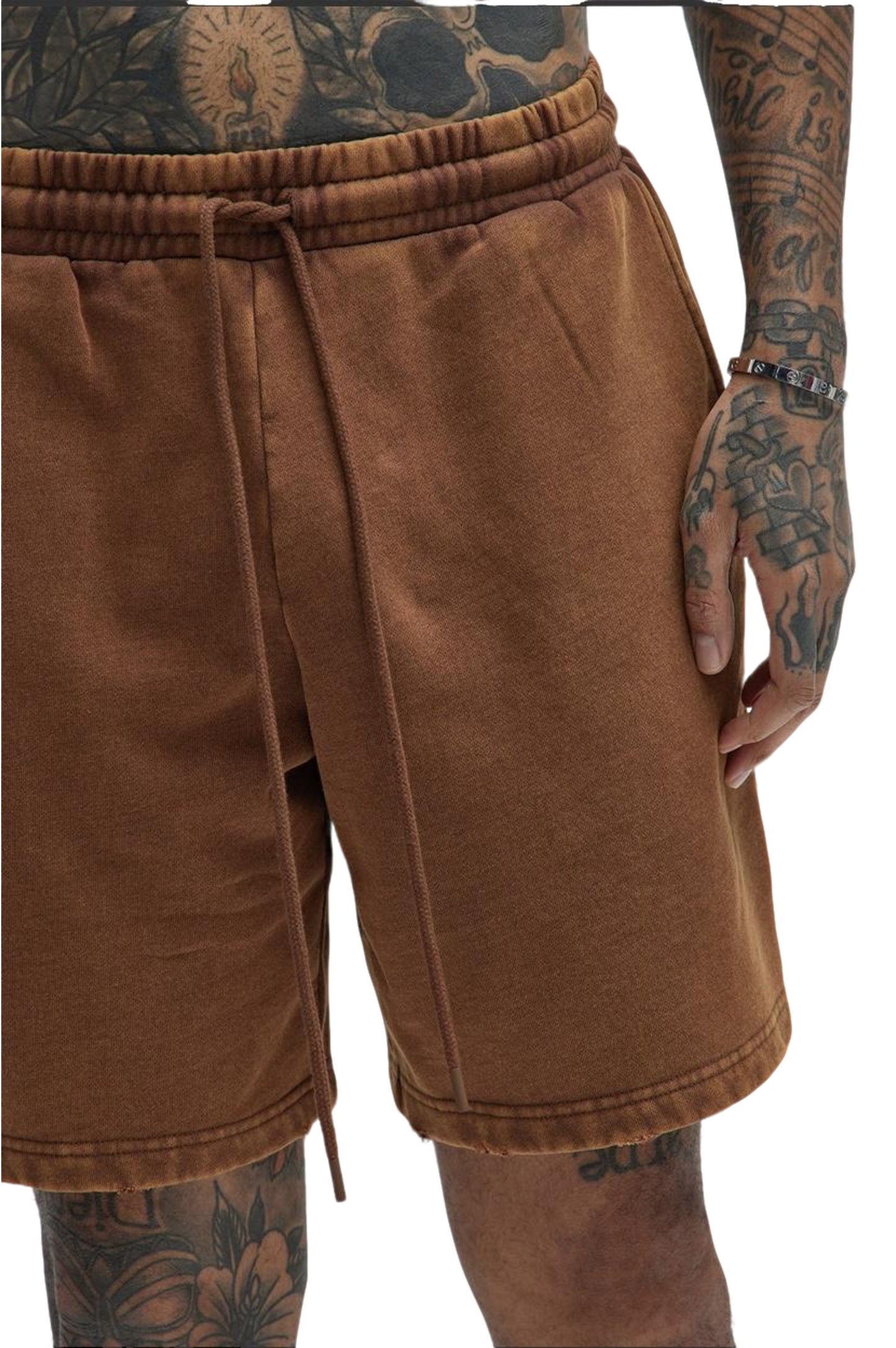 Heavy Wash Relaxed Shorts