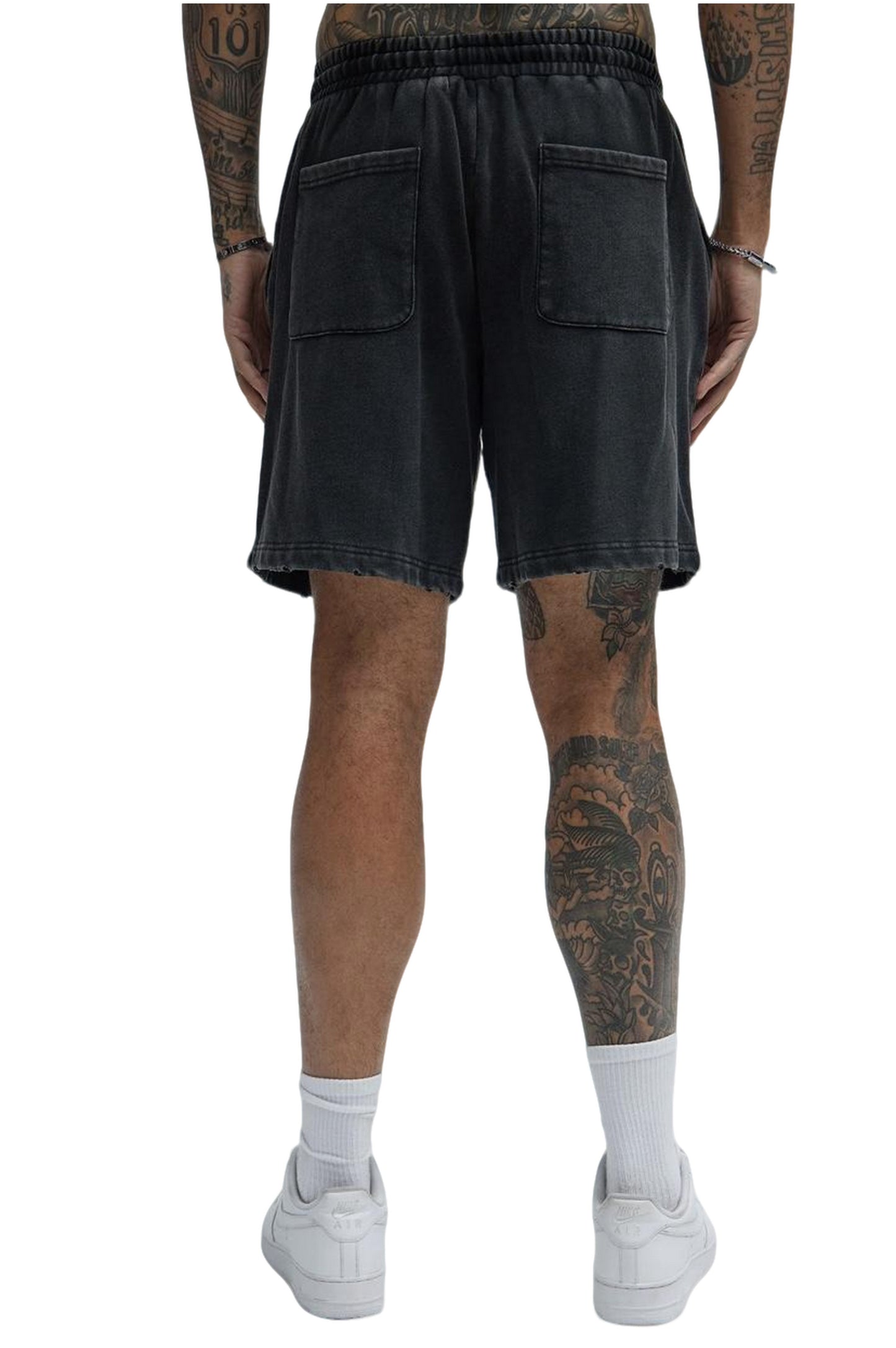 Heavy Wash Relaxed Shorts