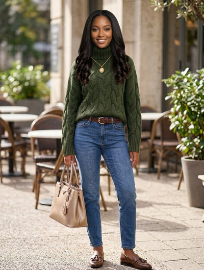 Gear Up for Cold Weather with City Vybz Classic Rib-Knit Pullover Sweater