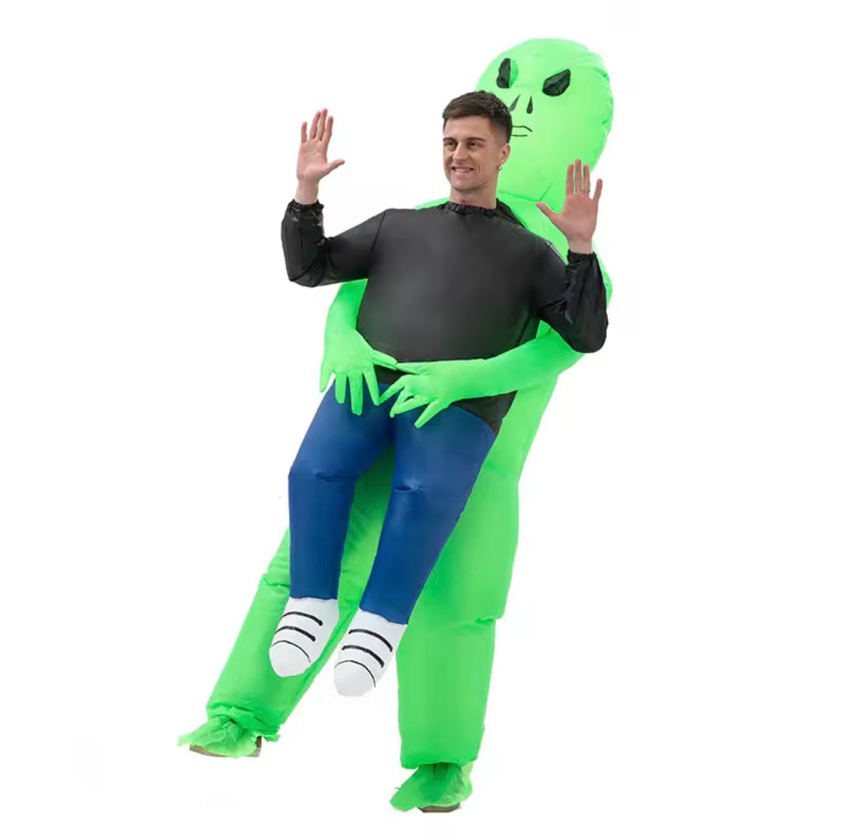Halloween Scary Green Alien Monster Inflatable Cosplay Costume