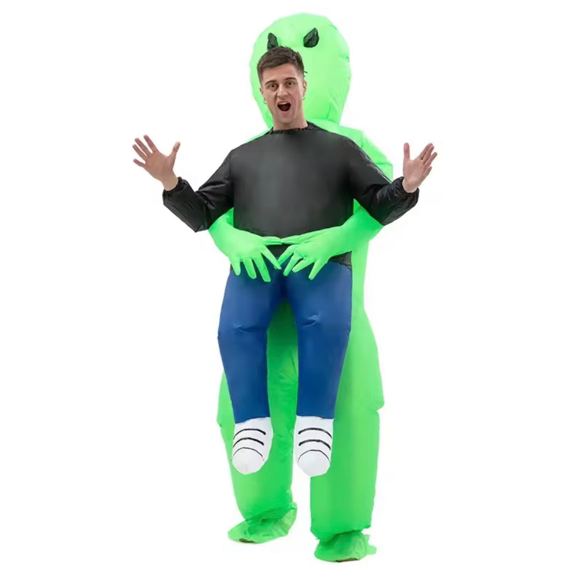 Halloween Scary Green Alien Monster Inflatable Cosplay Costume