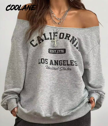 California Off-Shoulder Pullover