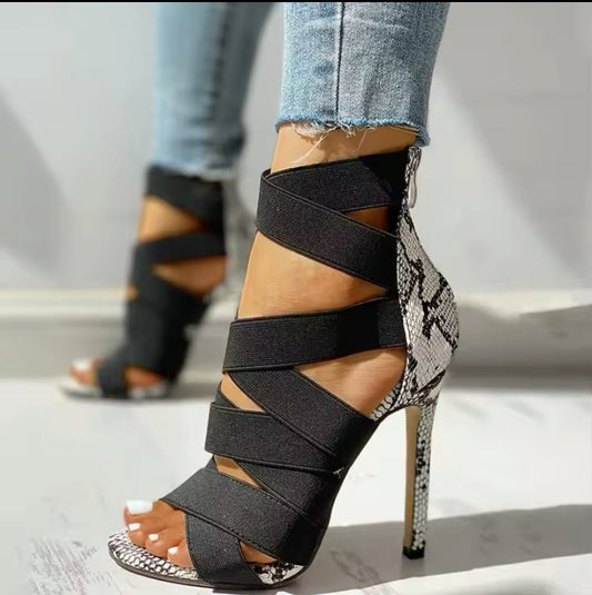 Women Sandal High Heels Gladiator Ankle Strap Sandals