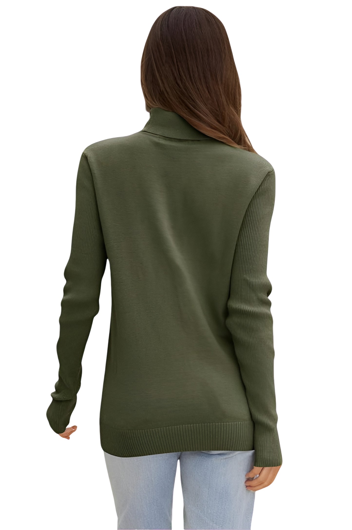 Women's Turtleneck
Long Sleeve Cable Bottoming
Sweater