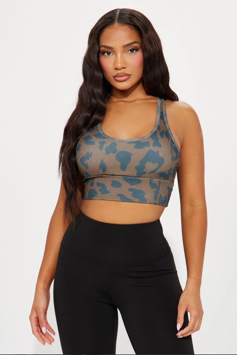 Leopard Sports Bra