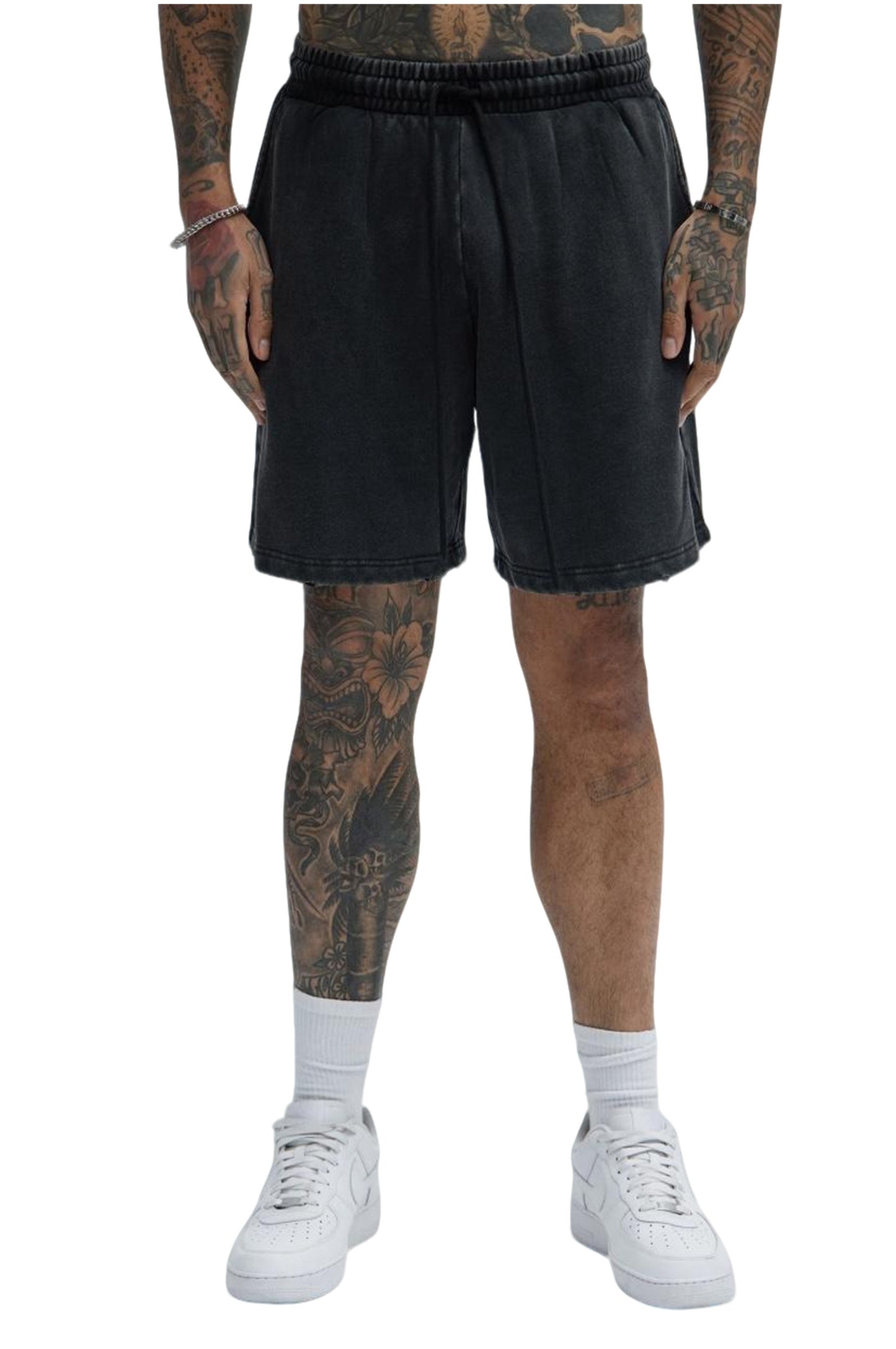 Heavy Wash Relaxed Shorts