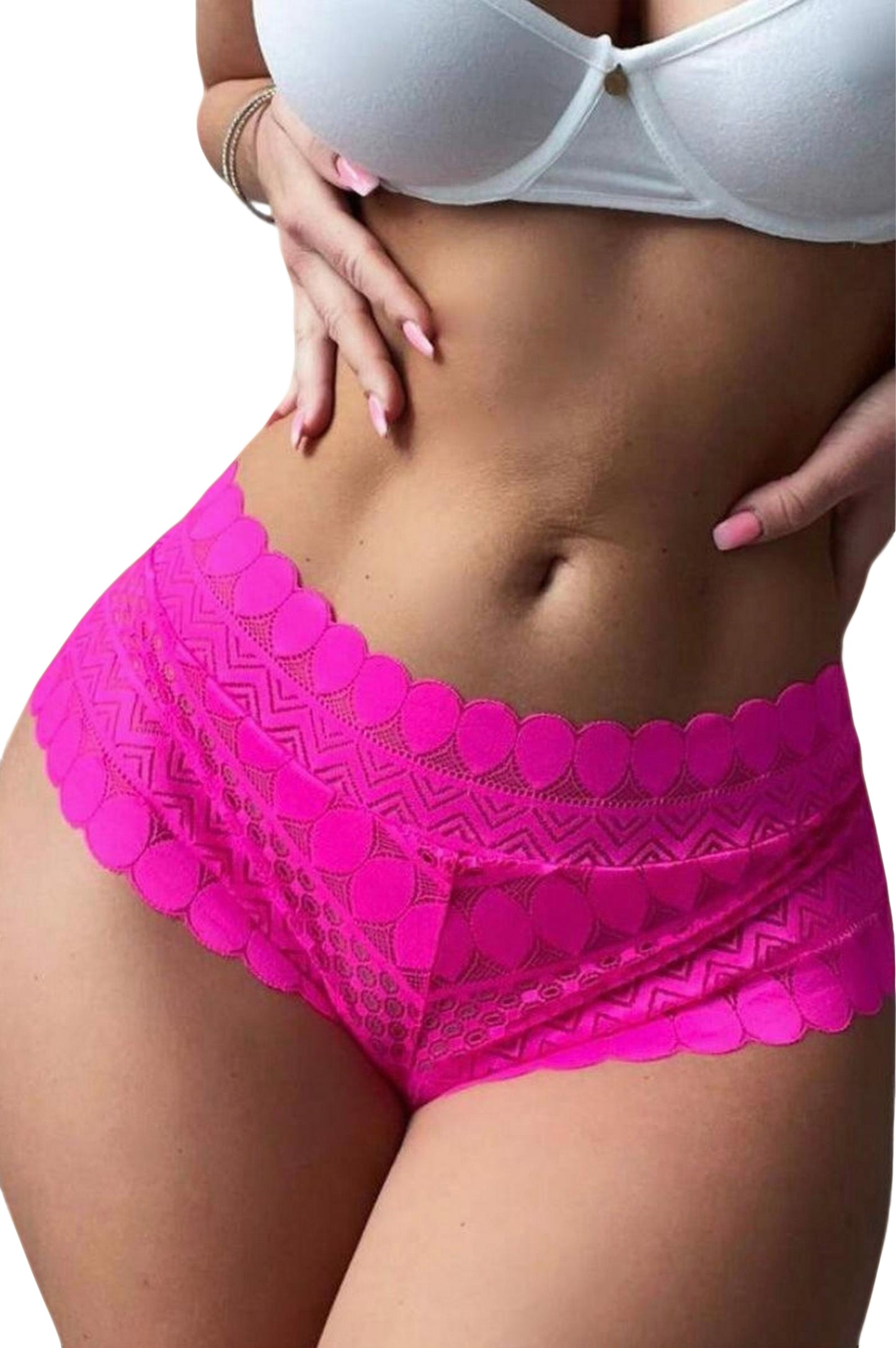 Hollow Out Scallop Trim Lace
Panty Lingerie