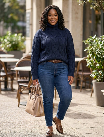Gear Up for Cold Weather with City Vybz Classic Rib-Knit Pullover Sweater