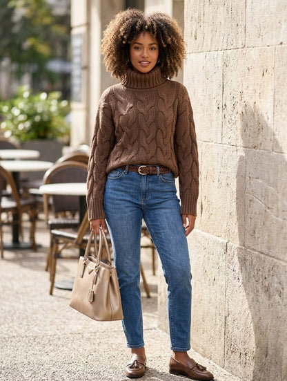 Gear Up for Cold Weather with City Vybz Classic Rib-Knit Pullover Sweater
