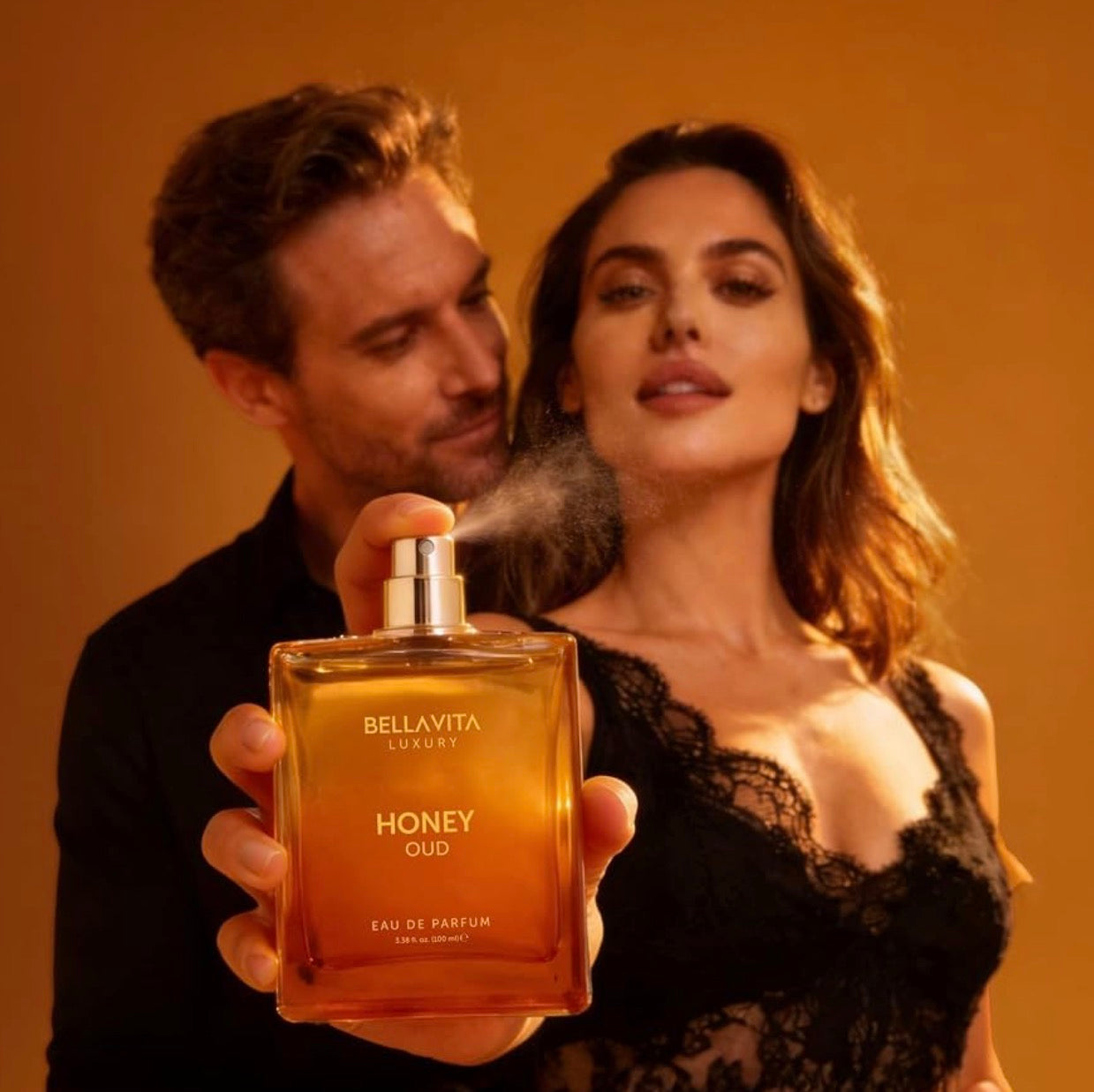Bellavita Luxury Honey Oud Eau de Parfum | 100ml | Unisex Perfume| Honey, Oud & Amber (3.4 fl.oz.)