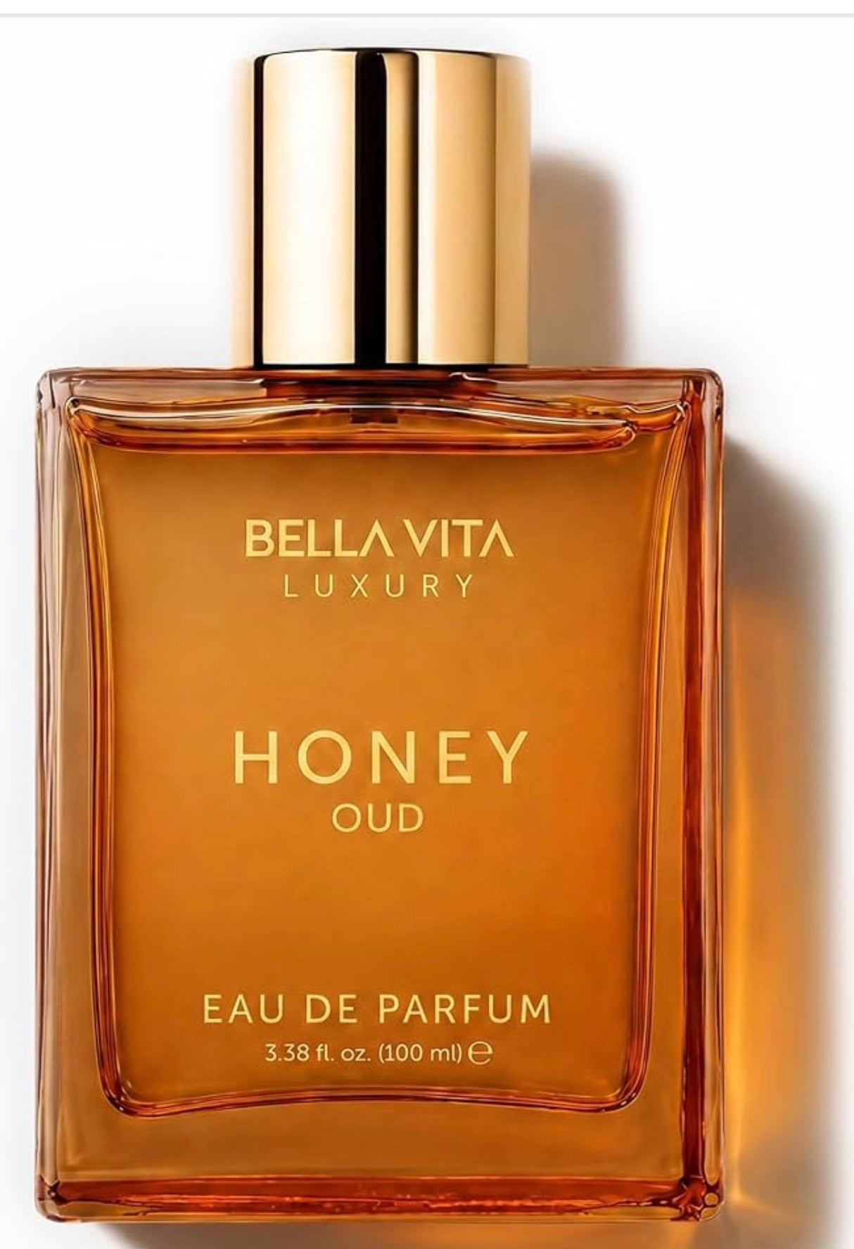 Bellavita Luxury Honey Oud Eau de Parfum | 100ml | Unisex Perfume| Honey, Oud & Amber (3.4 fl.oz.)