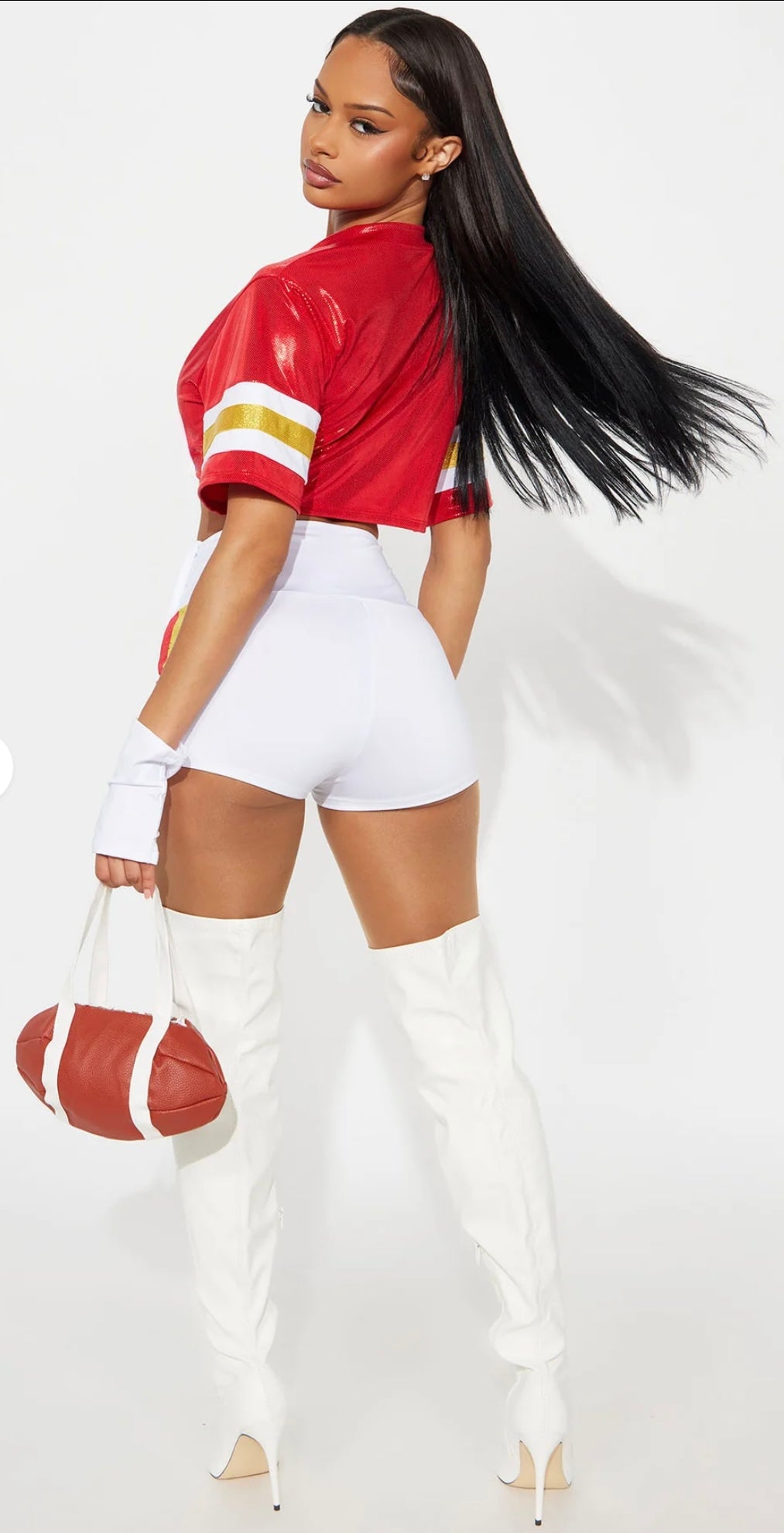 Cheerleader Vibes 5-Piece Costume Ensemble