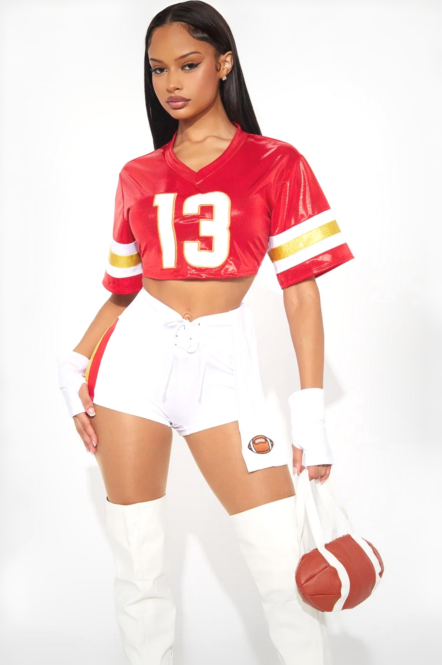 Cheerleader Vibes 5-Piece Costume Ensemble