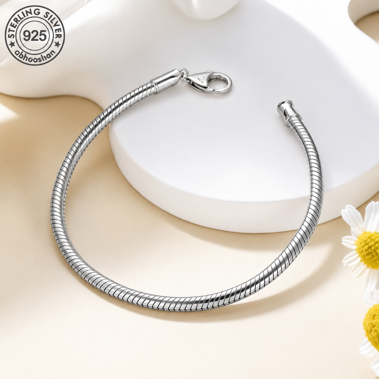925 Silver Snake Bracelet