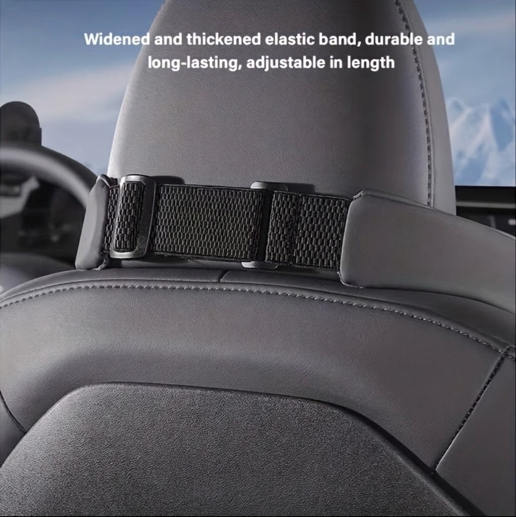 Leather Luxury Car Neck Pillow & Ergonomic Lumbar Support Cushion