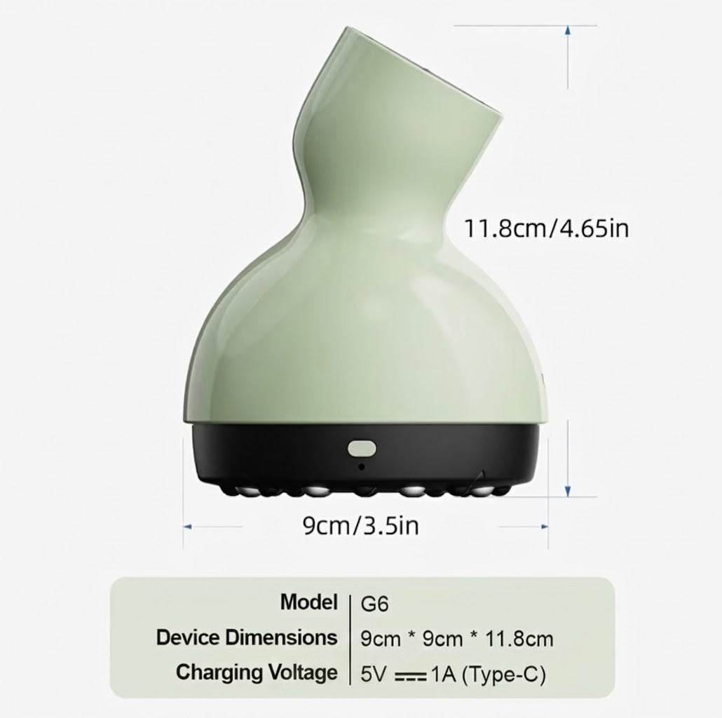 3-in-1 Electric Cupping & Gua Sha Massager – 9-Level Heat & Suction, USB Rechargeable