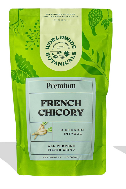 Chicory Root, 1 Pound - Brew Like Coffee, Blend Roasted Chicory Root With Coffee, Prebiotic, Acid Free, Caffeine Free, Kosher